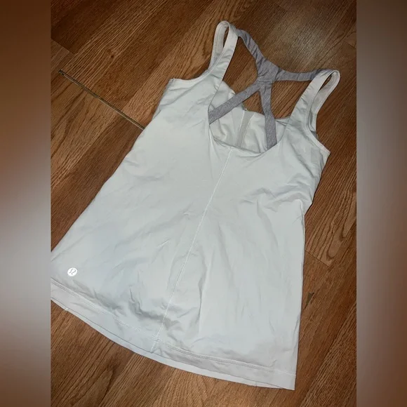 Lululemon Optimal Tank White / Metallic Silver - Picture 4 of 5